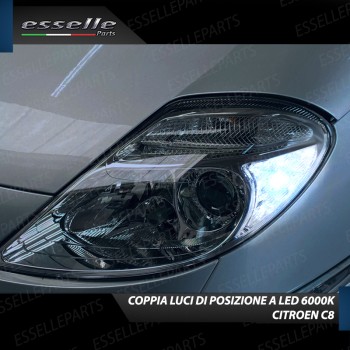 Coppia Lampade T10 W5W LED canbus con lente frontale per luci di posizione per Citroen C8 Coppia Lampade T10 W5W LED canbus con lente frontale per luci di posizione per Citroen C8
