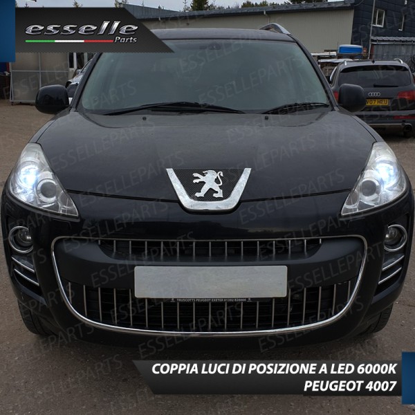 Coppia Lampade T10 W5W LED canbus con lente frontale per luci di posizione per  Peugeot 4007