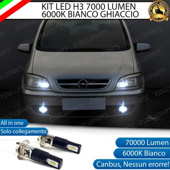 Kit Full LED H3 7000 Lumen Fendinebbia Opel Zafira A Kit Full LED H3 7000 Lumen Fendinebbia Opel Zafira A