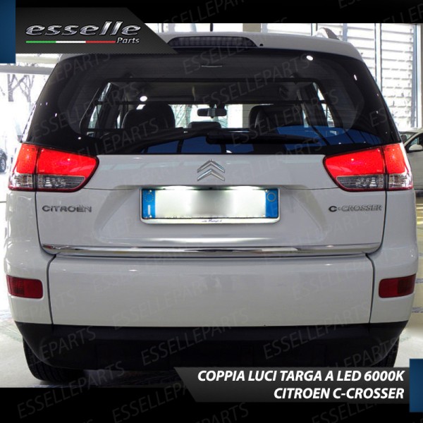 Luci Targa 9 LED per Citroen C-Crosser Canbus 6000K Bianco