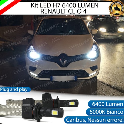 Kit Full LED H7 6400 Lumen 6000K bianco Anabbaglianti RENAULT CLIO 4