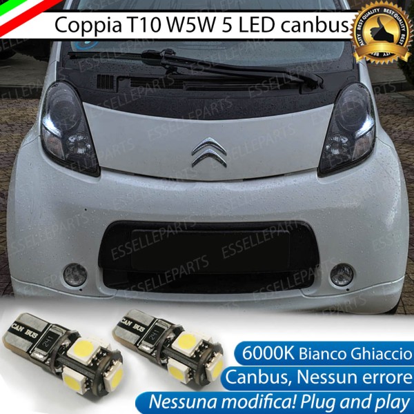 Luci posizione T10 W5W 5 LED Canbus Citroen C-Zero