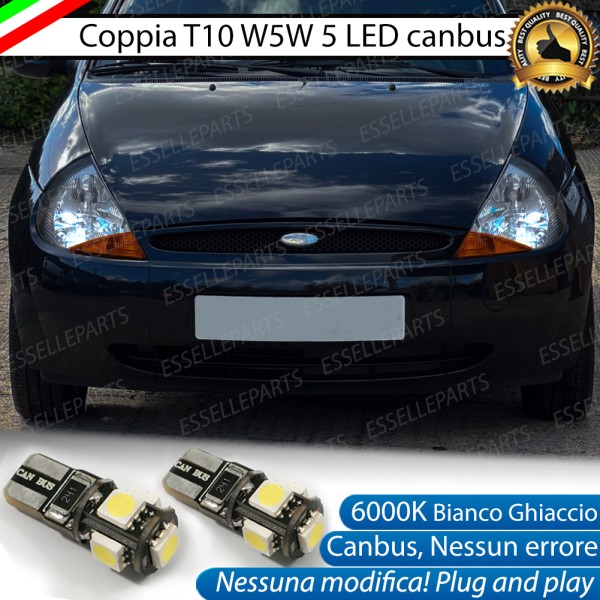 Luci posizione T10 W5W 5 LED Canbus Ford Ka