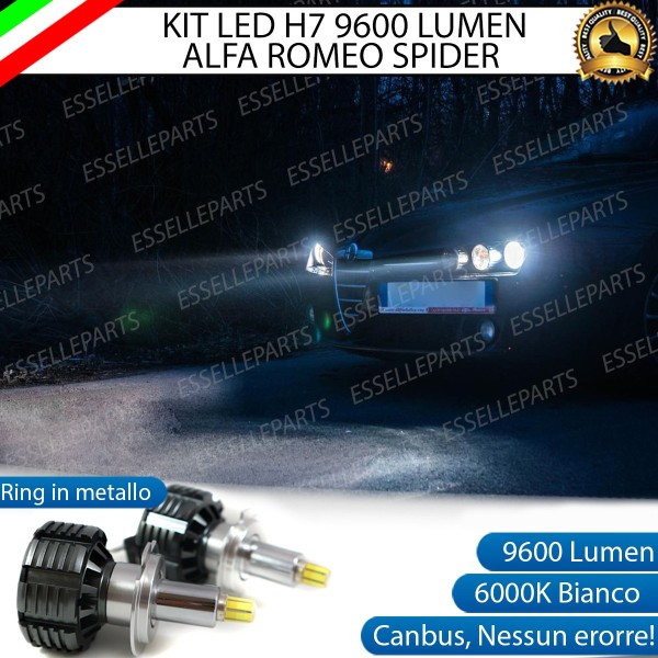 Kit Full LED H7 9600 LUMEN Anabbaglianti ALFA ROMEO SPIDER