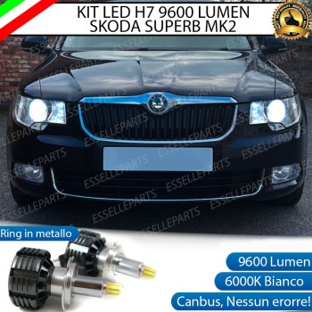 Kit Full LED H7 9600 LUMEN Anabbaglianti Skoda Superb 2 Kit Full LED H7 9600 LUMEN Anabbaglianti Skoda Superb 2