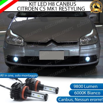 Kit Full LED H8 9800 Lumen 6000K bianco Fendinebbia per CITROEN C5 Restyling Kit Full LED H8 9800 Lumen 6000K bianco Fendinebbia per CITROEN C5 Restyling