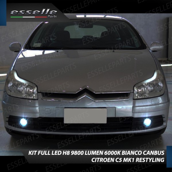 Kit Full LED H8 9800 Lumen 6000K bianco Fendinebbia per CITROEN C5 Restyling