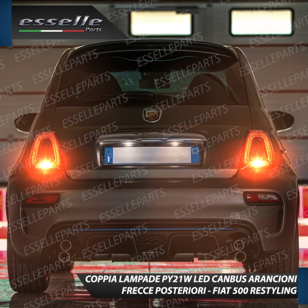 Coppia Frecce Posteriori PY21W 24 LED Canbus 3.0 FIAT 500 RESTYLING