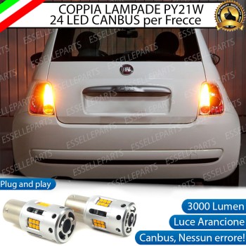 Coppia Frecce Posteriori PY21W 24 LED Canbus 3.0 per FIAT 500 PRE-RESTYLING