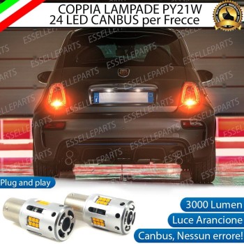 Coppia Frecce Posteriori PY21W 24 LED Canbus 3.0 per ABARTH 500 RESTYLING