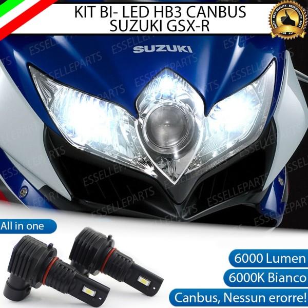Kit Full LED Coppia H7 9800 Lumen Anabbaglianti per SUZUKI GSX R 600 2008-2010