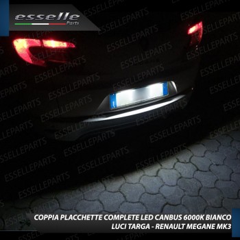 Placchette Luci Targa Led RENAULT MEGANE III