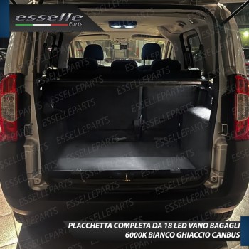 Placchetta a Led Bagagliaio per FIAT QUBO 6000K Canbus