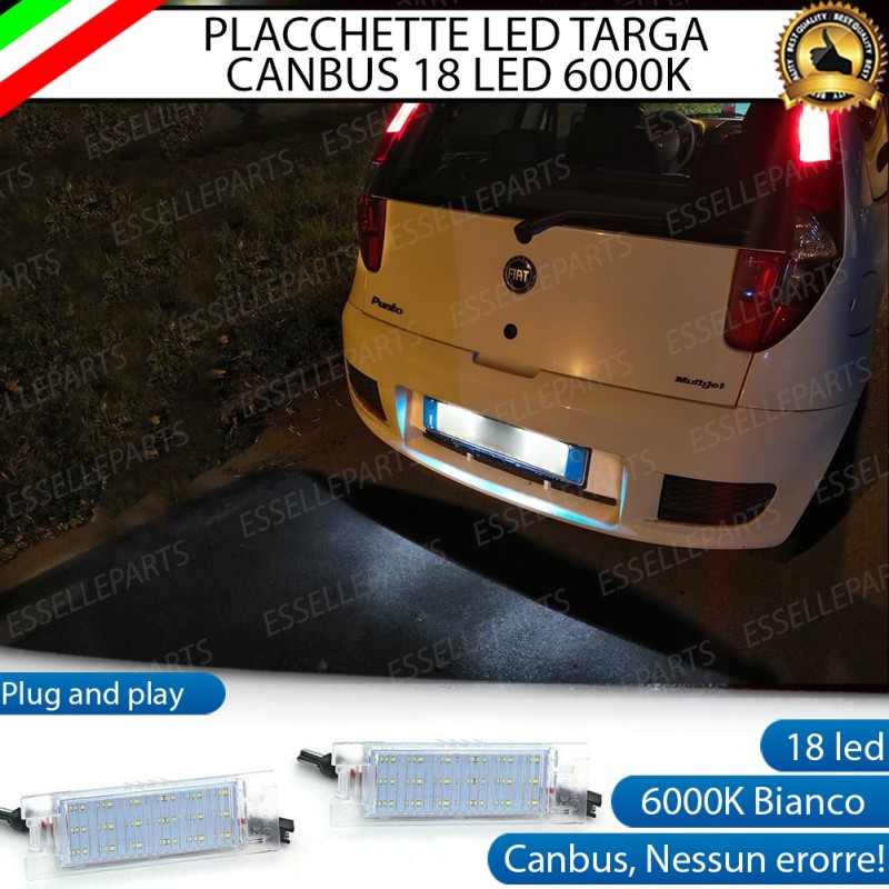 Placchette Luci Targa Led FIAT Punto (MK3) 6000K