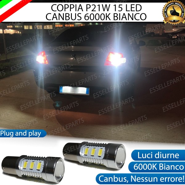 Luci Retromarcia 15 LED Peugeot 407 CON LENTE FRONTALE