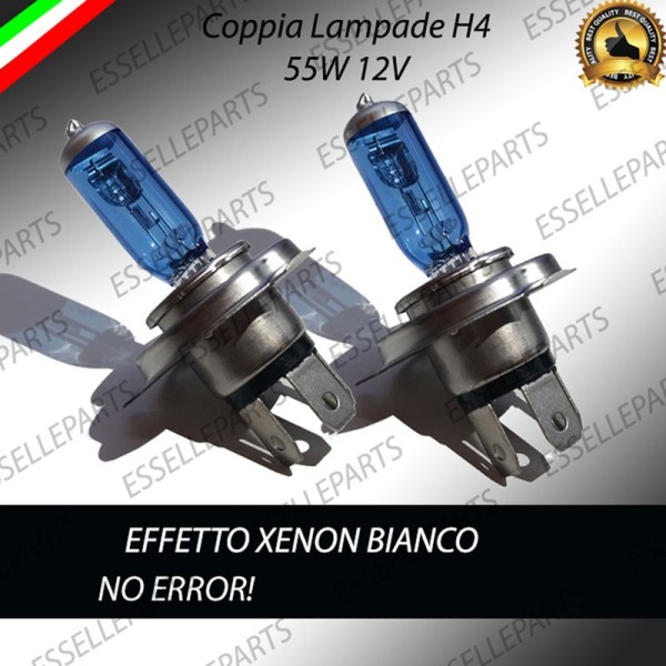 Coppia Lampade Effetto Xenon H4 ANABBAGLIANTI + ABBAGLIANTI Specifiche Fiat Panda III