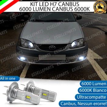 Kit Full LED coppia H7 - ULTRA COMPATTA - 6000 LUMEN Fendinebbia Toyota Avensis I