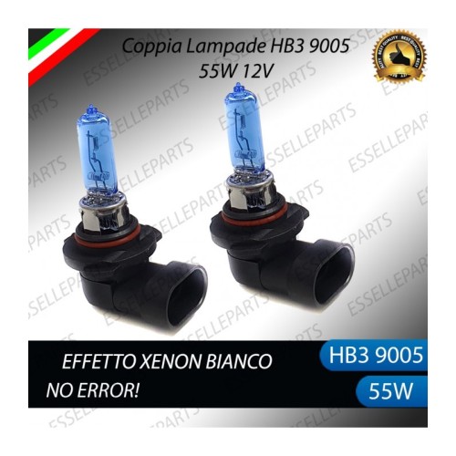 Coppia Lampade Effetto Xenon HB3 ABBAGLIANTI Specifiche Jeep Grand Cherokee III WK