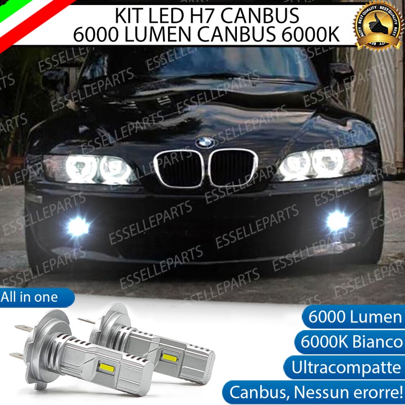 Kit Full Led COPPIA LAMPADE H7 fendinebbia per BMW Z3 E36 6000K CANBUS no  avaria