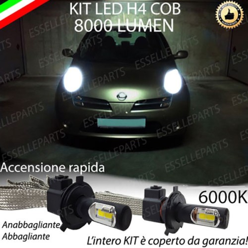 Kit Full LED H4 Anabbaglianti/Abbaglianti 8000 LUMEN NISSAN MICRA III