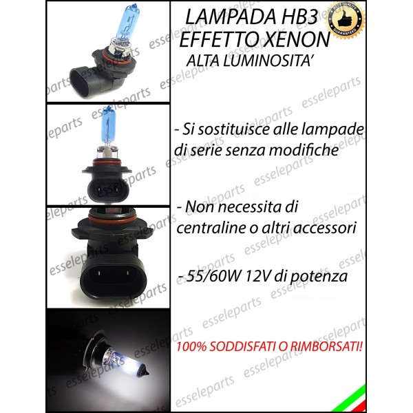 Singola Lampada Effetto Xenon HB3 ABBAGLIANTE Aprilia Pegaso 650 2006-2011 Trail