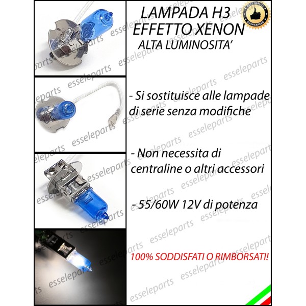 Singola Lampada Effetto Xenon H3 ABBAGLIANTE Specifiche Ducati ST2 1997-2002