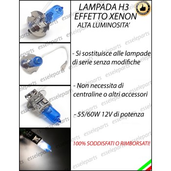 Singola Lampada Effetto Xenon H3 ABBAGLIANTE Specifiche Ducati ST2 2003