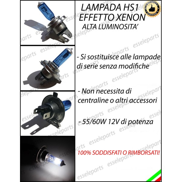 Singola Lampada Effetto Xenon HS1Husqvarna TE 350 1990-1995