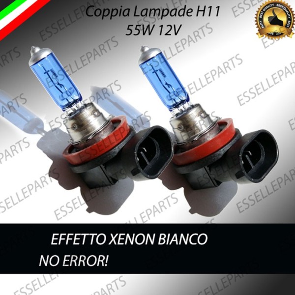 Lampade Effetto Xenon H11 FENDINEBBIA Per Bmw Serie 1 E87 E88 E81 E82 Dal 03-2007