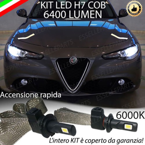 Kit Full LED H7 6400 LUMEN Anabbaglianti ALFA ROMEO GIULIA
