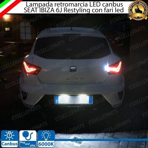 Lampada Retromarcia 24 Led T15 Canbus Seat Ibiza 6J con fari posteriori LED 6000K