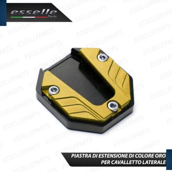 Piastra di Estensione Cavalletto Laterale in Metallo COLORE ORO per Aprilia