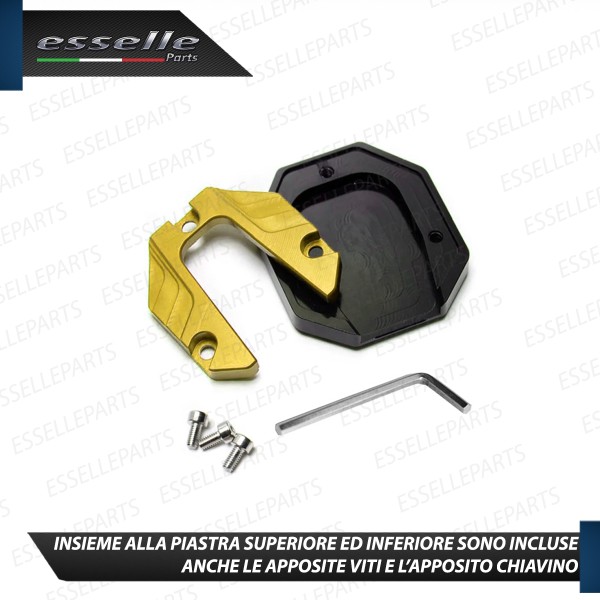 Piastra di Estensione Cavalletto Laterale in Metallo COLORE ORO per Buell