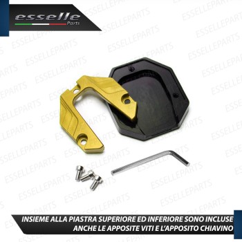 Piastra di Estensione Cavalletto Laterale in Metallo COLORE ORO per Husqvarna