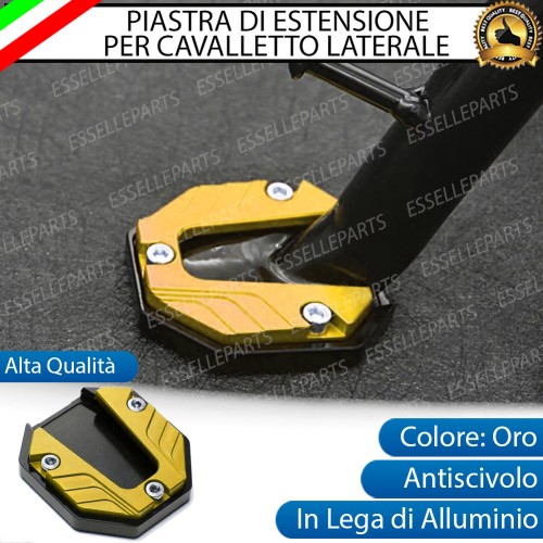 Piastra di Estensione Cavalletto Laterale in Metallo COLORE ORO per Triumph