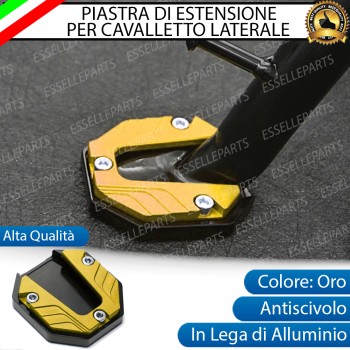 Piastra di Estensione Cavalletto Laterale in Metallo COLORE ORO per Triumph