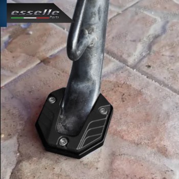 Piastra di Estensione Cavalletto Laterale in Metallo COLORE NERO per Vespa