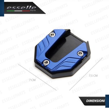 Piastra di Estensione Cavalletto Laterale in Metallo COLORE BLU per Derbi