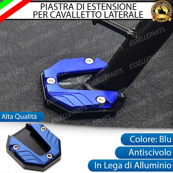 Piastra di Estensione Cavalletto Laterale in Metallo COLORE BLU per Suzuki