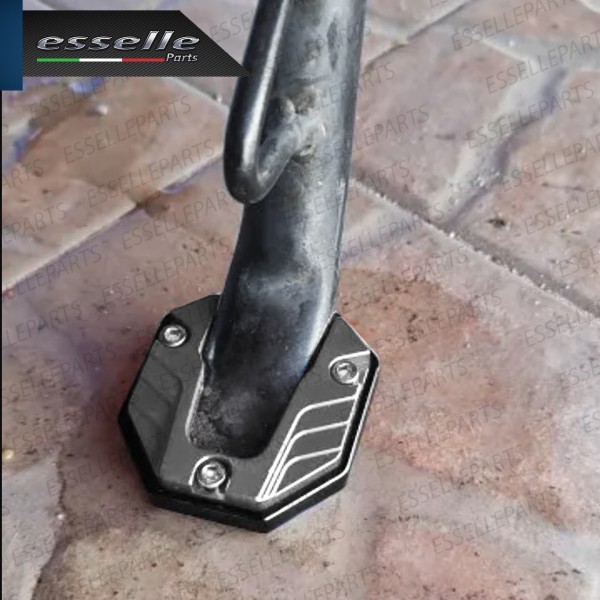 Piastra di Estensione Cavalletto Laterale in Metallo COLORE GRIGIO per Vespa