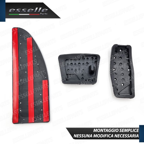 Set Copripedali Completo Cambio AUTOMATICO Specifici per JEEP RENEGADE fino al 2018