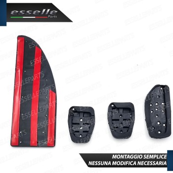 Set Copripedali Completo per Nissan Note II con Cambio manuale Set Copripedali Completo per Nissan Note II con Cambio manuale