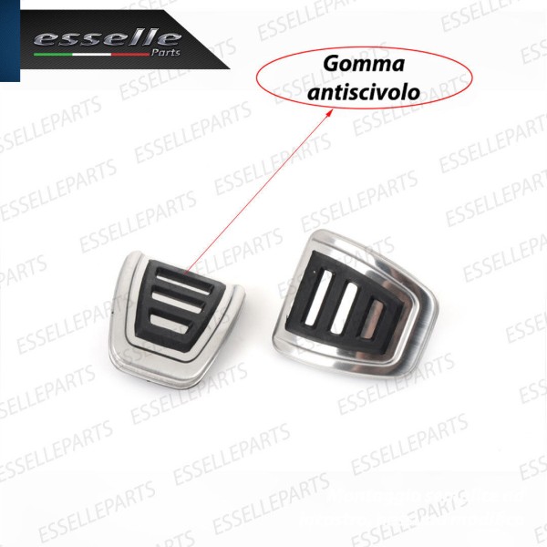 Set Copripedali Completo per Volkswagen Polo 6r 6c con Cambio manuale