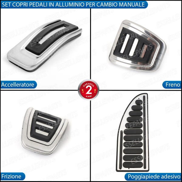 Set Copripedali Completo per Skoda Kamiq con Cambio manuale