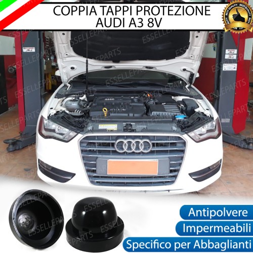 Tappi Posteriori Maggiorati in Gomma per Abbaglianti Audi A3 8V Pre-Restyling