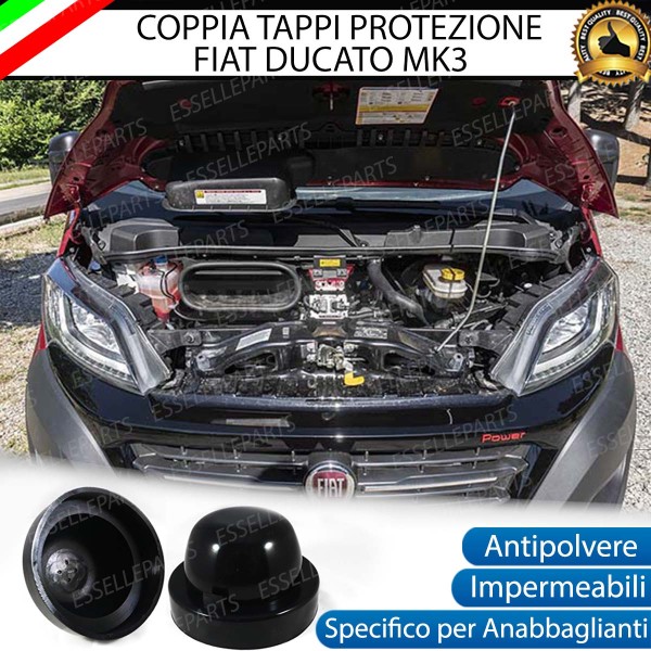 TAPPI COPRIFARO CUFFIA IN GOMMA PER FARI XENON KIT FULL LED FIAT DUCATO III  RESTYLING