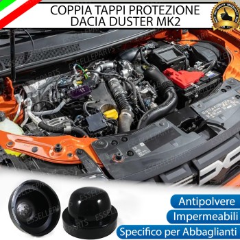 Tappi Posteriori Maggiorati in Gomma per Abbaglianti Dacia Duster 2 Restyling
