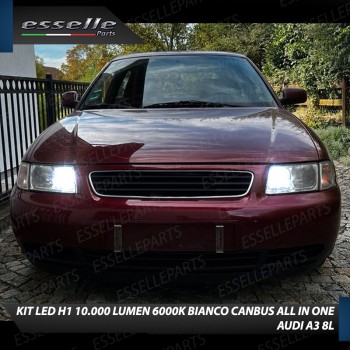 Kit Full LED H1 10000 Lumen 6000K AUDI A3 8L con fari a parabola