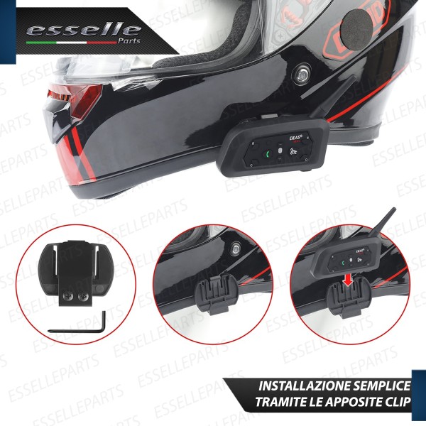 Kit Coppia di Interfono Auricolare e Microfono Bluetooth BTX EJEAS V6 Per Honda