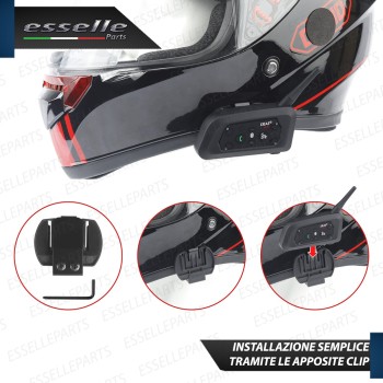 Kit Coppia di Interfono Auricolare e Microfono Bluetooth BTX EJEAS V6 Per Ktm